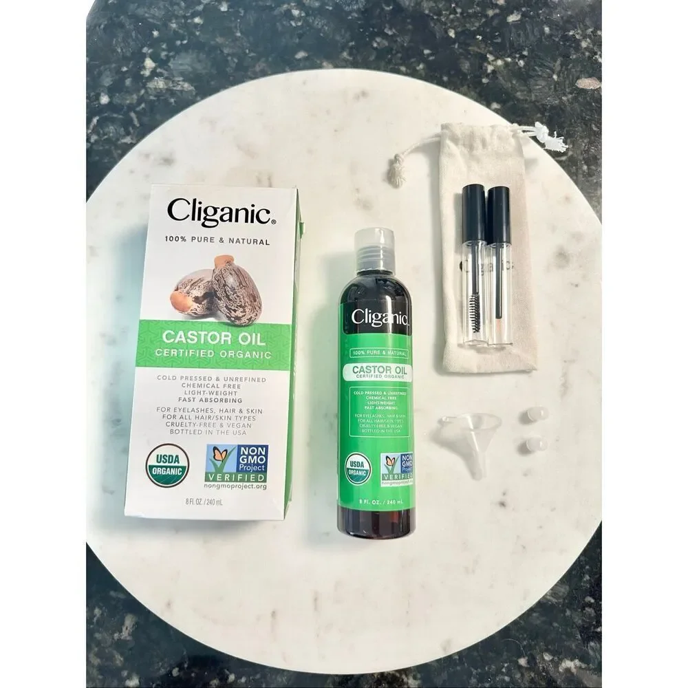 Cliganic - CASTOR OIL CERTIFIED ORGANIC - 8 fl oz